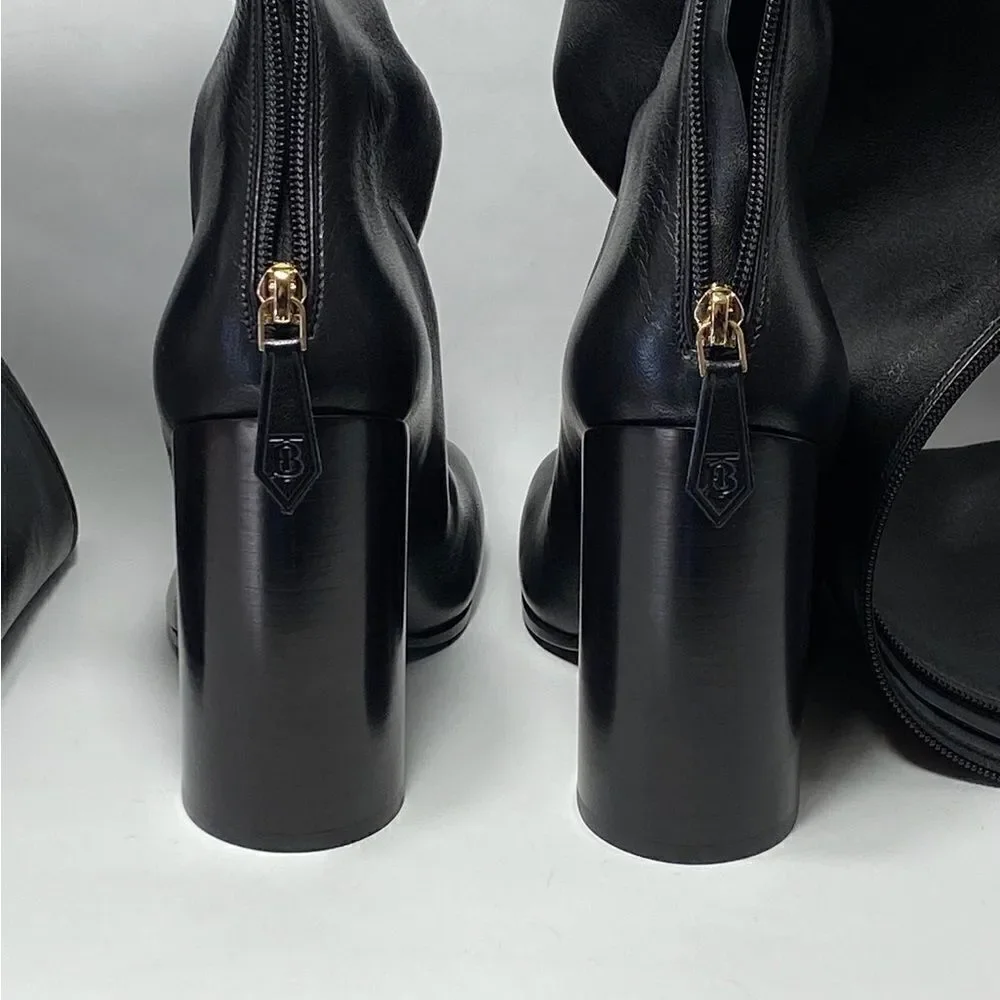 Burberry Anita Leather Over-The-Knee Boots size 37